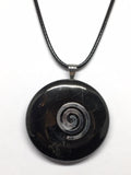 Shungite Donut Pendant - 40mm