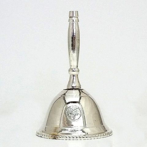 Small Brass Altar Bell with Pentagram