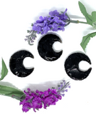 Smokey Quartz Crescent Moon