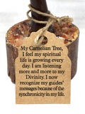 Carnelian (with OM) Spirituality Gem Tree
