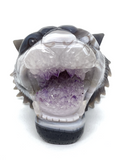 Amethyst Agate Tiger Head #196