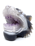 Amethyst Agate Tiger Head #196