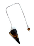 Tiger Eye Faceted Pendulum