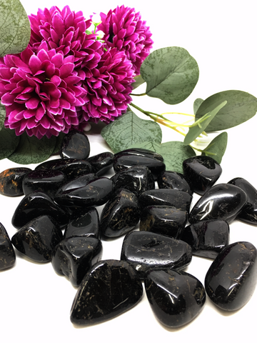 Black Tourmaline Tumble Stones - Large