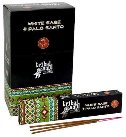 TRIBAL SOUL White Sage & Palo Santo Incense 15g