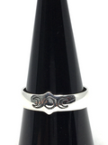 Triple Moon Sterling Silver Ring - Size Medium / Large
