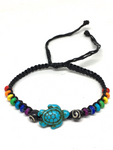 Turtle & Rainbow Beads Wristband