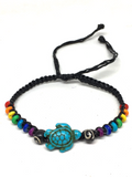 Turtle & Rainbow Beads Wristband