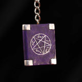Witches Grimoire Book of Spells Key Ring