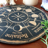 Moon Phase Wheel Of The Year - Yiska Designs