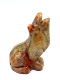 Crazy Lace Agate Howling Wolf #127