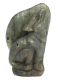 Labradorite Wolf Carving #181