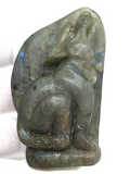 Labradorite Wolf Carving #181
