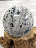 Green Tourmaline in Quartz Sphere #179 - 6.4cm