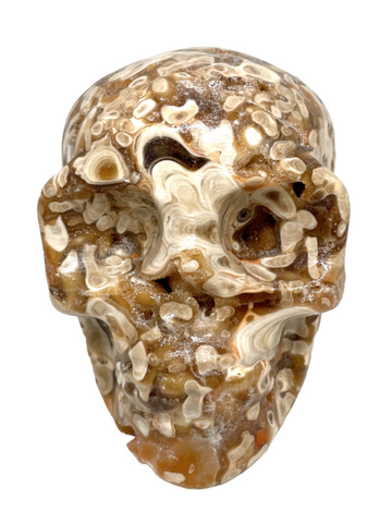 Amber Calcite Skull #223