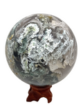 Moss Agate Sphere 7.1cm #226