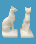 White Marble Sphynx Cat 8.3cm #238