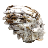 Tree Leaf Agate Indian Skull #252