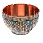 Copper Flower Of Life Bowl 8cm