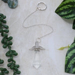 Clear Quartz Angel Pendulum