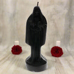 Black Holy Death Candle (Santa Muerte) 25cm