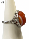 Carnelian Adjustable Ring