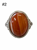Carnelian Adjustable Ring