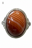 Carnelian Adjustable Ring
