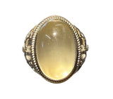 Citrine Men's Adjustable Ring