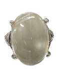 Clear Quartz Adjustable Ring