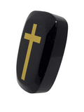 Black Obsidian with Cross Print #62