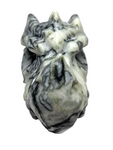 Black Lace Serpentine Dragon Skull #319