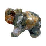 Moss Agate Elephant #140 - 5cm