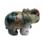 Moss Agate Elephant #140 - 5cm