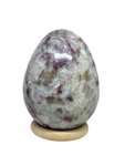 Pink Tourmaline & Smokey Quartz Egg #285