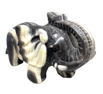 Zebra Calcite Elephant #381 - 1.7 Kg