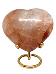 Fire Quartz Heart #414 - 10.3cm