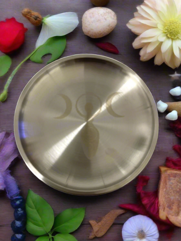 Altar Dish - Triple Moon Goddess