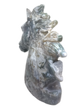 Moss Agate Horse Head #237