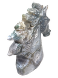Moss Agate Horse Head #237