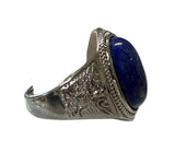 Lapis Lazuli Men's Adjustable Ring