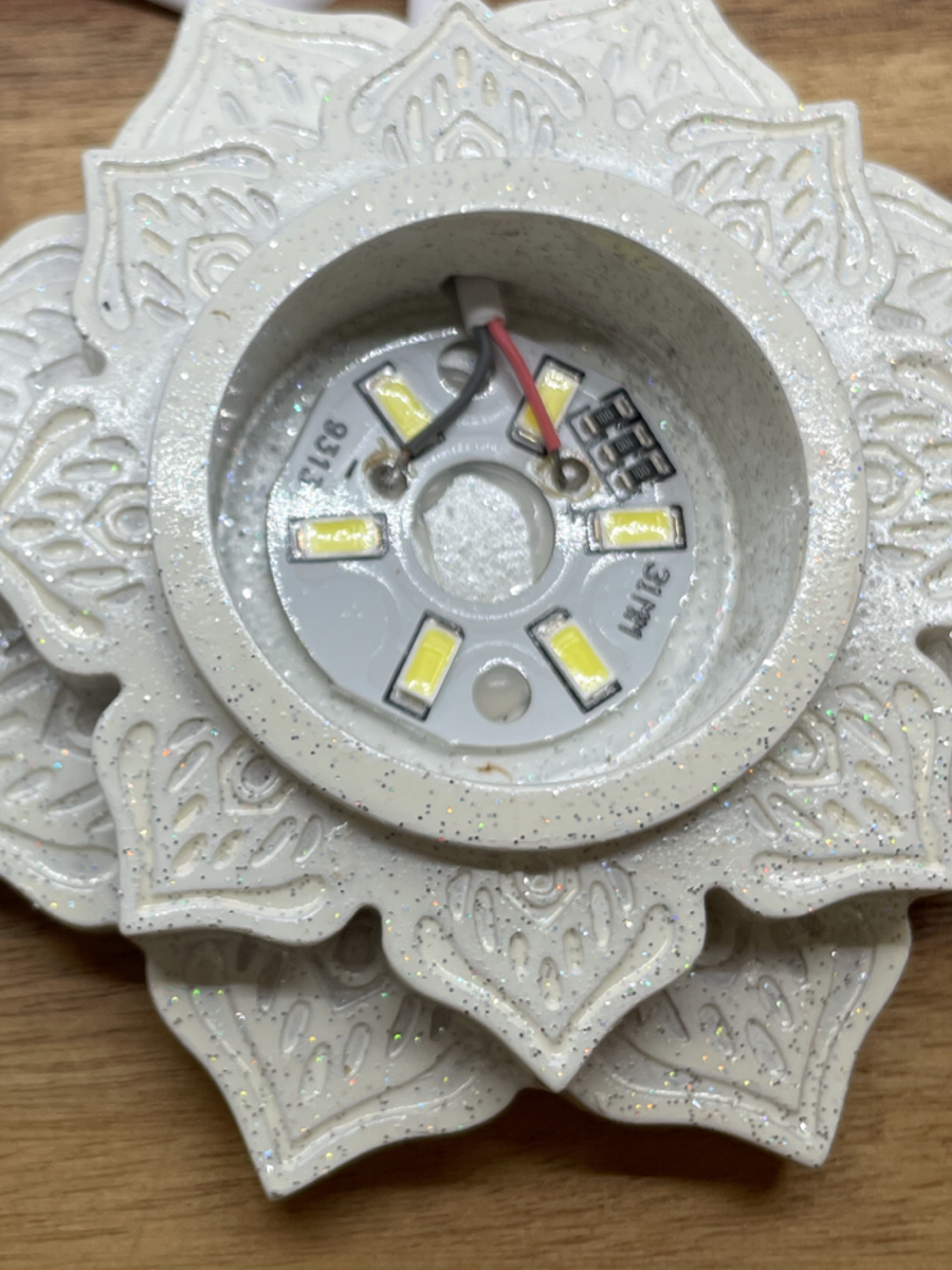 LED Lotus Display Base - White Light – Wicked Crystals and Things