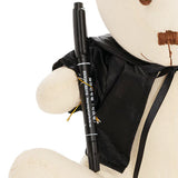Graduation Signature Calico Teddy Bear w Pen Cream (25cm)