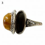 Pietersite Poison Ring - Adjustable