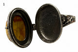 Pietersite Poison Ring - Adjustable