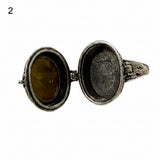 Pietersite Poison Ring - Adjustable