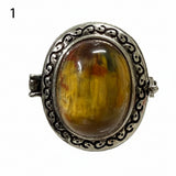 Pietersite Poison Ring - Adjustable