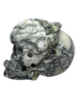 Black Lace Serpentine Pumpkin Skull #318