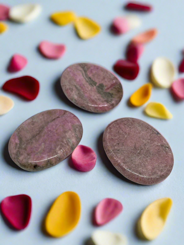 Rhodonite Worry Stone