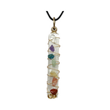 Selenite Chakra Stick Necklace